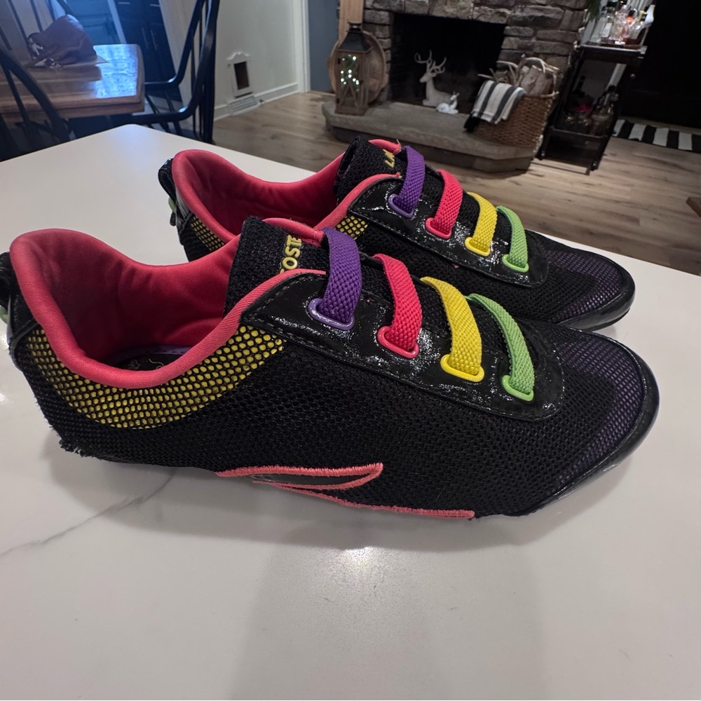 Vintage Lacoste sport Isanti Mor  Women’s Sneakers Black/mulicolor  Sz 7